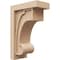 Ekena Millwork 6"W x 12"D x 18"H Classic Alma Rough Cedar Woodgrain TimberThane Corbel, Primed Tan CORUR06X12X18ALMRCPR - alternate 1